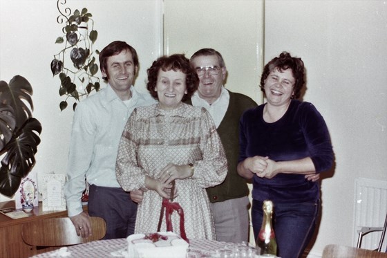 Pat, brother Alan, Mum and Dad