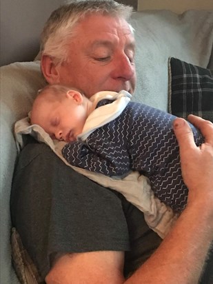 Grandad and Baby Leo