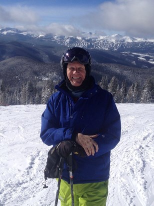 Skiing with Diane, Dad was at his happiest  