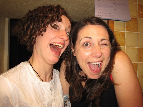 Rachel & Janine - great times with a wonderful housemate (Swansea 2008)