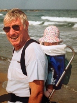 Grandad with gandaughter number one - Vik - in approx 1991