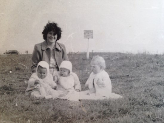 Ted's sister in law Ann, and 3 little ones!