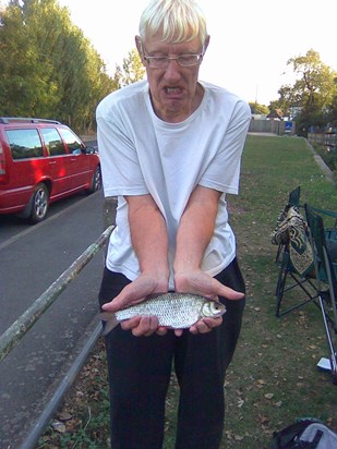 Ted caught this 'monster fish' but did not care for the 'feel'.
