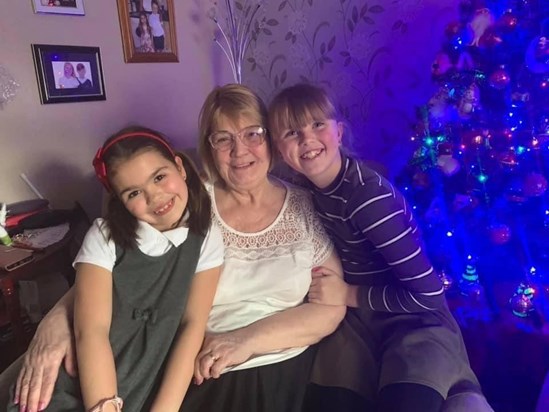 Vi with her great granddaughters Skye and Mya x
