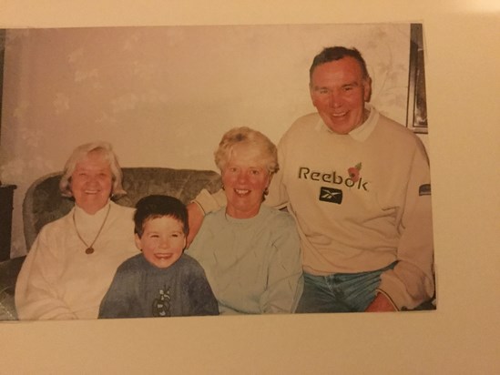 Happy family with Matthew (great nephew) 1999