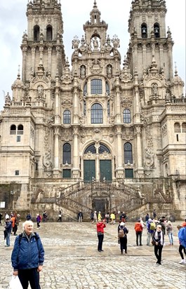 Santiago de Compostela, this was somewhere Dad had always wanted to visit and he loved it there (even in the rain)
