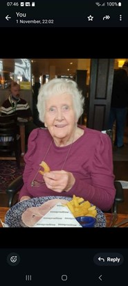 One of her favourites....... onion rings!!