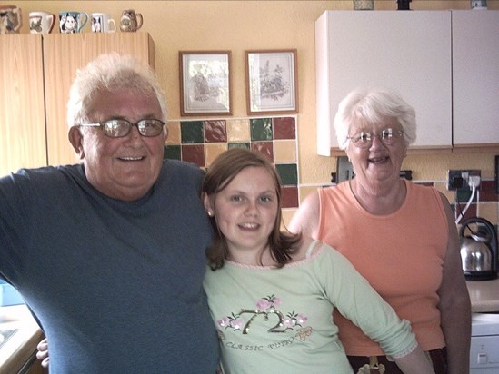 Dad with Cath & Mum 2005