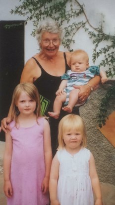 Spain 2001 - With Helen’s children: Abi, Claudia & Elliot. 