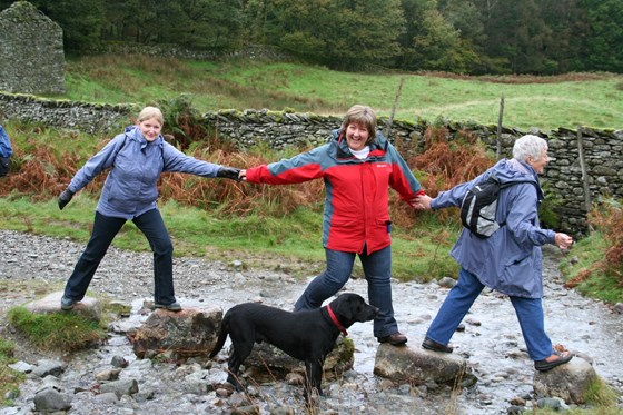 Taking the lead with Lesley & Clare in the Lake District 2011