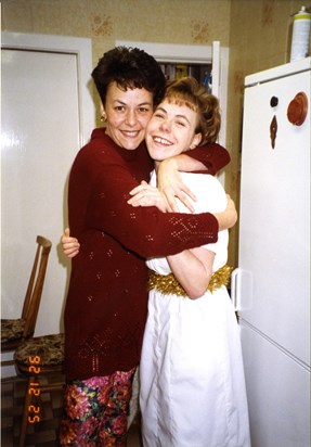 Annette with her sister, Sue