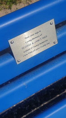 Memorial Bench - plate