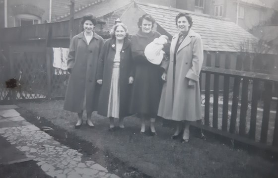 Mom, Auntie Doris, Nanny Mitchell and Auntie Jan