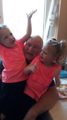 This picture says it all! They loved their Granpa! x