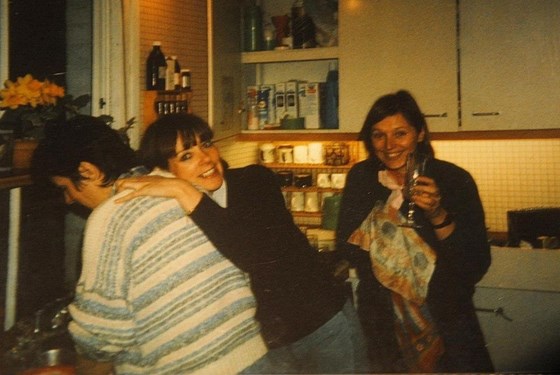 fun times during a visit from  our much  loved friend Liz in 1985.