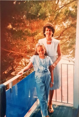 Mum with Andrea on Family holiday