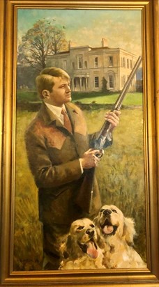 From the Board Room - a much loved portrait of Uncle Jeremy. It captures him perfectly: in his element and on his patch at Backwell House.