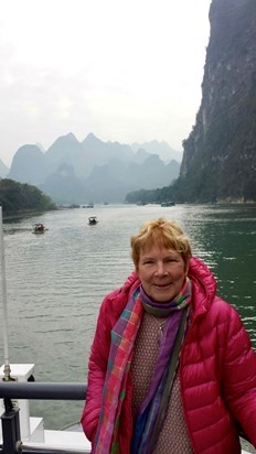 Val on her travels in China, December 2014