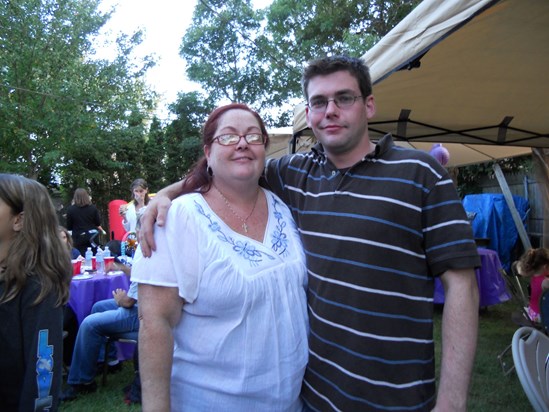 Aunt Pat and her Godson, Michael