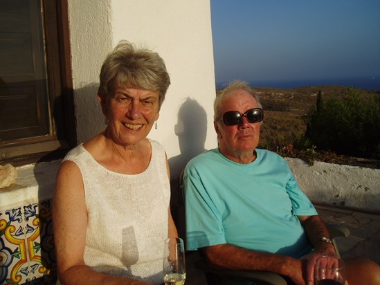 Mum & Dad having a 'sundowner'