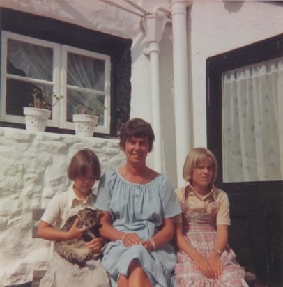 Carol, Kate & Rachel at the Old Farmhouse (1979)