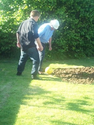Pap Showing His Football Skills :) x