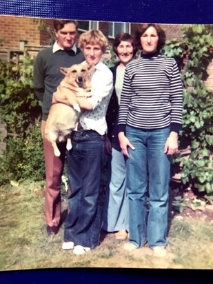 Family photo at Grans 1970s with Boots