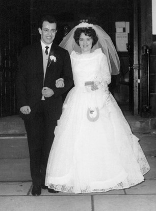 Eddie & Mary on their wedding day