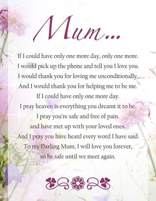 Forever missed on Mothers Day xxx