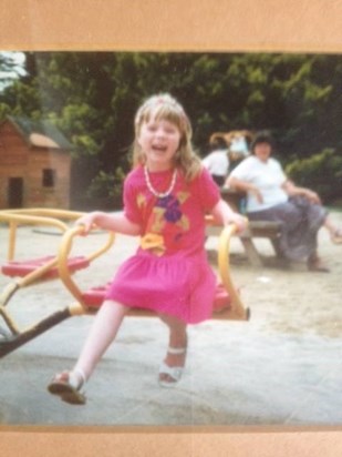 Taken when we took Amy and Jess for a day out at Cotswold Wildlife Park (think she's about 7 yrs old), Sarah Philpott x