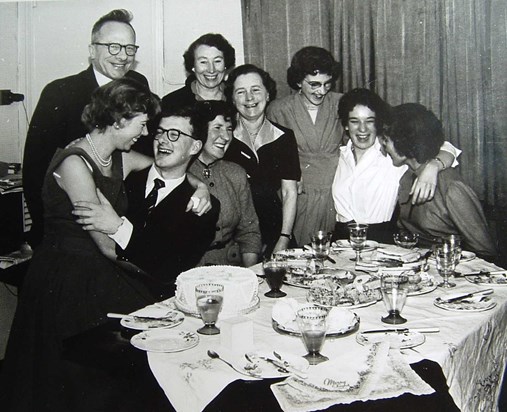 Rosemary and Ian with family 1958