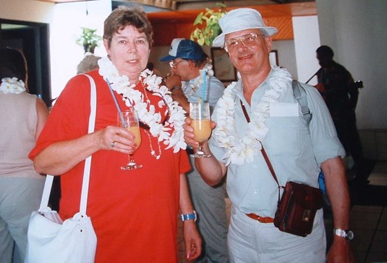 Rosemary and Ian in humid Fiji