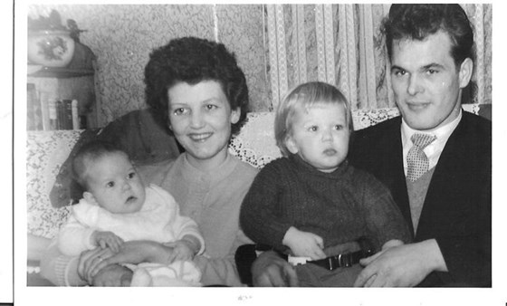 C1958 Xmas time i would think. XX Mum Dad, Georgie and Carol 