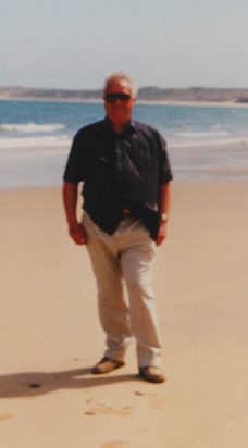 Brian at Carbis Bay, Cornwall