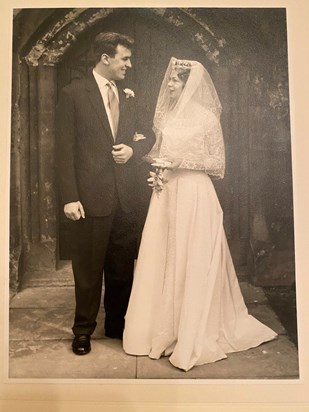 How proud does Dad look? 61 years later he still looked at mum in the same way.