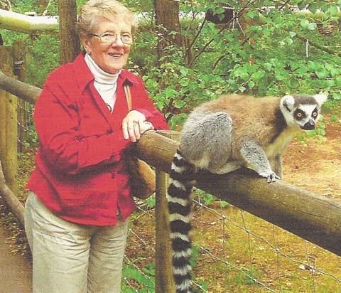 " Maureen loved seeing the animals at Monkey World "