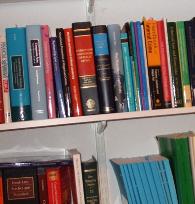 Book shelves- criminal law books