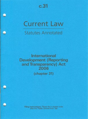 CL   Inernational Development etc Act 2006
