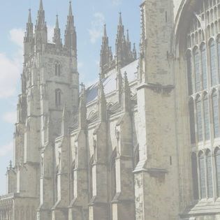 magnificent structure of Canterbury Cathedral, Kent, UK