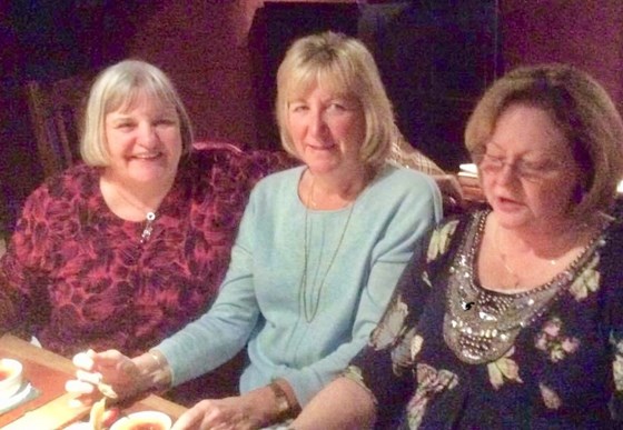 8BC9AB60 B6AC 423F 97E1 B07459918BDF Out  with the Ropley lady’s  Kathryn Mudd,Mary Panter, and Gina  all been friend since Gina moved to Ropley .  