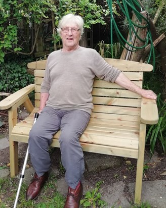Dad on his Bench .. Father's day 2018