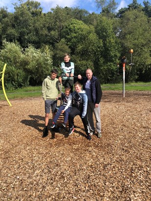 Craig with his boys and nephew