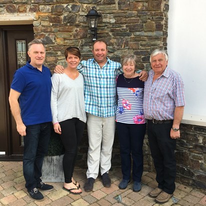 Rich, Andy, Sarah, Mum and Dad 2017