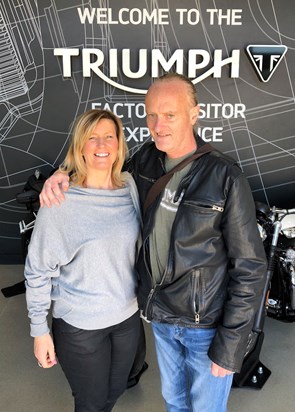 What a great day out, Triumph factory tour. 