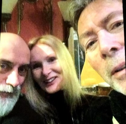 At Andy Fairweather - Lowe gig in Penarth.  Steven,  Lorna and Alan