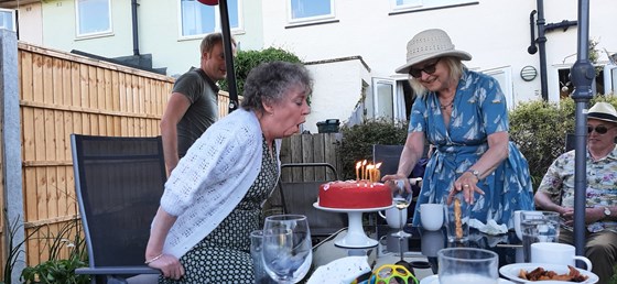 Shirley celebrating her 70th birthday. 💕