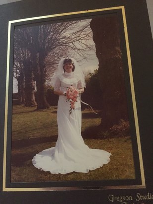Looking fantastic on my wedding day 1986