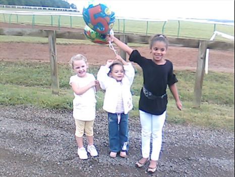 the grandchildren letting ballons up to heaven for my dads 50th birthday x