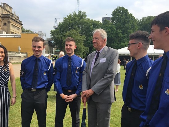 Peter at DoE Gold Award Garden Party at Buckingham Palace.  A charity very close to his heart. 