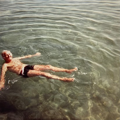 Taking a dip in Corfu